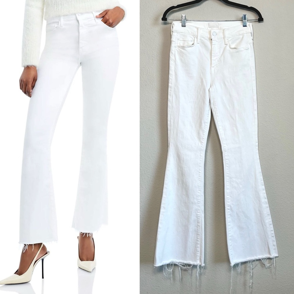MOTHER White Flare & Wide Leg Jeans